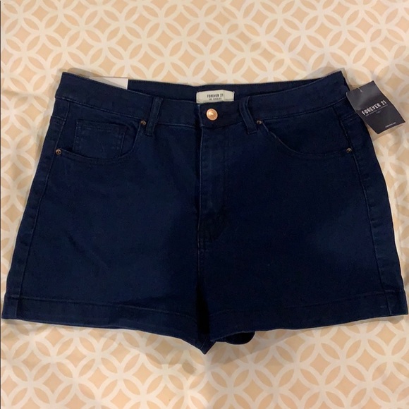Forever 21 Blue Shorts - Picture 1 of 3